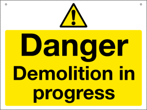 Demolition-in-progress